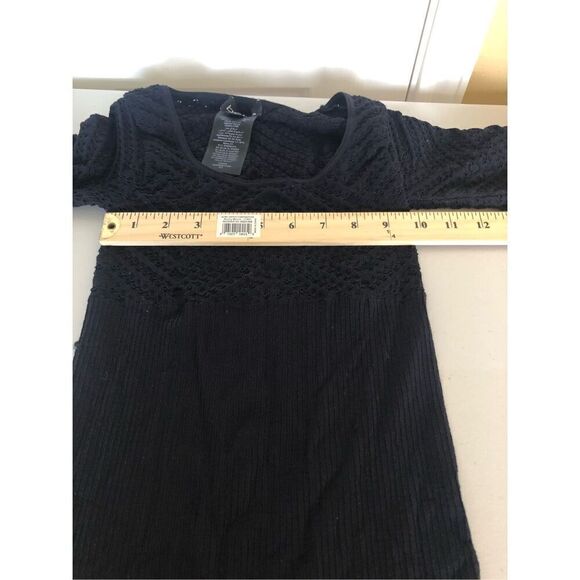 BEBE Bodycon Black lace Top size P/S - Picture 5 of 9